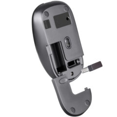 Мышь беспроводная бесшумная DEFENDER Wave MM-995, USB, 3 кнопки + 1 колесо-кнопка, оптическая, черная, 52995