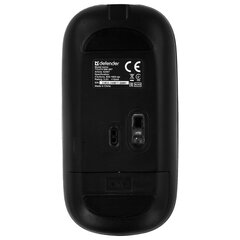 Мышь беспроводная DEFENDER TOUCH MM-997, USB, 3 кнопки+1 колесо-кнопка, оптическая, черная