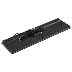 Клавиатура проводная игровая DEFENDER OZOTH GK-106, USB, 104 клавиши, с подсветкой, черная