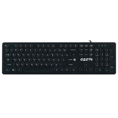 Клавиатура проводная игровая DEFENDER OZOTH GK-106, USB, 104 клавиши, с подсветкой, черная