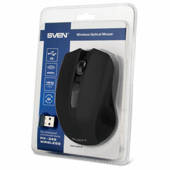 Мышь беспроводная SVEN RX-350W, 5 кнопок + 1 колесо-кнопка, оптическая, черная, SV-0195