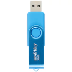 Флеш-диск 32 GB SMARTBUY Twist USB 2.0, синий, SB032GB2TWB