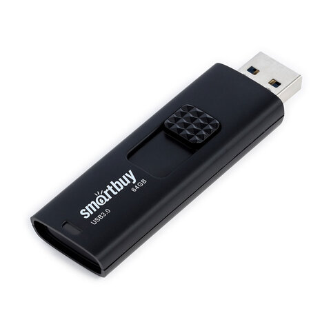 Флеш-диск 64GB SMARTBUY Fashion USB 3.0, черный, SB064GB3FSK