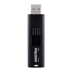 Флеш-диск 64 GB SMARTBUY Fashion USB 3.0, черный, SB064GB3FSK