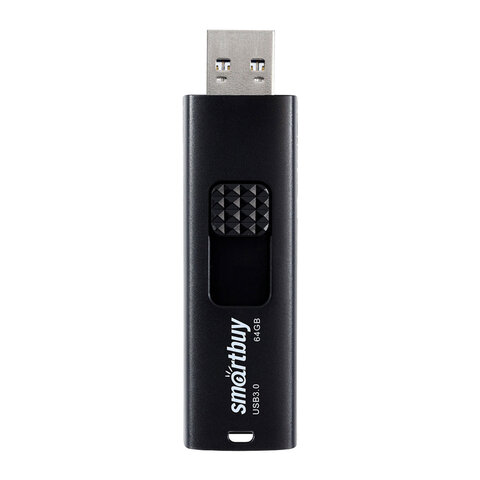 Флеш-диск 64GB SMARTBUY Fashion USB 3.0, черный, SB064GB3FSK