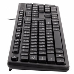Клавиатура проводная A4TECH KK-3, USB, 104 кнопки, черная, 1530244
