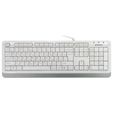 Клавиатура проводная A4TECH Fstyler FK10, USB, 104 кнопки, белая, 1147536