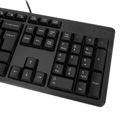 Набор проводной A4TECH KK-3330, USB, клавиатура 104 клавиши, мышь 2 кнопки + 1 кнопка-колесо, черная, 1530249