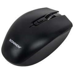 Мышь беспроводная USB, 800/<wbr/>1200/<wbr/>1600 dpi, 5 кнопок + колесо-кнопка, оптическая, SONNEN Q80, черная, 513945