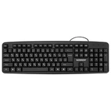Клавиатура проводная USB, 104 клавиши, SONNEN KB-8136, черная, 513946