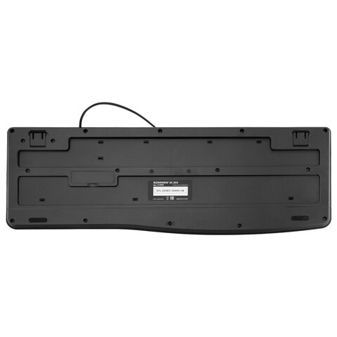 Клавиатура проводная бесшумная USB, 104 клавиши, SONNEN JK-205, черная, 513949