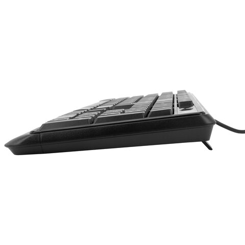 Клавиатура проводная бесшумная USB, 104 клавиши, SONNEN JK-205, черная, 513949