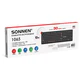 Клавиатура беспроводная бесшумная, USB, 104 клавиши, SONNEN 1065, черная, 513951