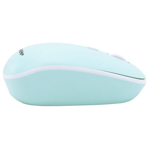 Набор беспроводной тихий: клавиатура 104 клавиши, мышь 4 кнопки 800/1200/1600 dpi, SONNEN K-650, белый / мятный / бирюзовый, 513953 - фото 11