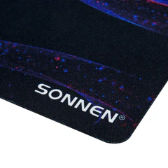 Коврик для мыши SONNEN &laquo;NEON WAVE&raquo; резина + ткань, 250&times;200&times;2 мм, 513958