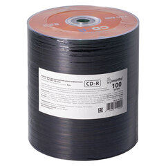 Диски CD-R SMARTBUY, 700 Мб, 52x, Bulk (упаковка на шпиле), КОМПЛЕКТ 100 шт., SBCD-R100S