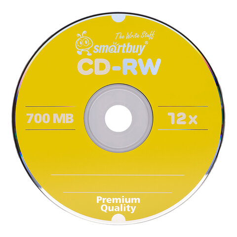 Диски CD-RW SMARTBUY, 700 Мб, 4-12x, Cake Box (упаковка на шпиле), КОМПЛЕКТ 50 шт., SBCD-RW50