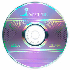 Диск CD-R SMARTTRACK, 700 Мб, 52x, Cake Box (упаковка на шпиле), КОМПЛЕКТ 50 шт., ST000151