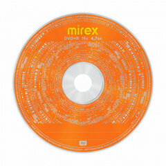 Диск DVD+R (плюс) MIREX, 4,7 Гб, 16x, Cake Box (упаковка на шпиле), КОМПЛЕКТ 50 шт., UL130013A1B