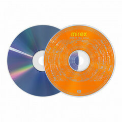 Диск DVD+R (плюс) MIREX, 4,7 Гб, 16x, Cake Box (упаковка на шпиле), КОМПЛЕКТ 50 шт., UL130013A1B
