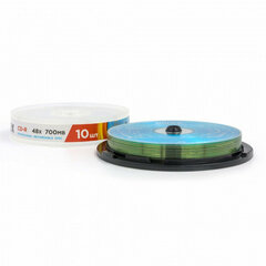 Диск CD-R MIREX, 700 Мб, 48x, Cake Box (упаковка на шпиле), КОМПЛЕКТ 10 шт., UL120051A8L