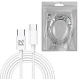 Кабель USB Type-C-Type-C, 60 Вт, белый, 2 м, DEFENDER F182, 87538