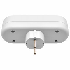 Сетевой тройник DEFENDER TG-01, 3 розетки, c заземлением, белый, 99109