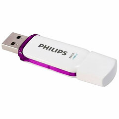 Флеш-диск 64 GB PHILIPS SNOW, разъем USB 3.0, фиолетовый, FM64FD75B/<wbr/>97