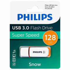 Флеш-диск 128 GB PHILIPS SNOW, разъем USB 3.0, желтый, FM12FD75B/<wbr/>97