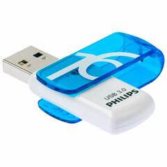 Флеш-диск 16 GB PHILIPS VIVID, разъем USB 3.0, синий, FM16FD00B/<wbr/>97
