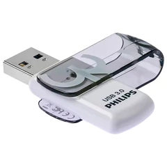 Флеш-диск 32 GB PHILIPS VIVID, разъем USB 3.0, черный, FM32FD00B/<wbr/>97
