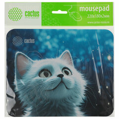 Коврик для мыши CACTUS &laquo;White Cat&raquo;, 220&times;180&times;2 мм, CS-MP-P06XS