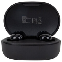 Наушники беспроводные TWS внутриканальные с микрофоном, SONNEN EP-BH25B, Bluetooth 5.3, черные, 514125