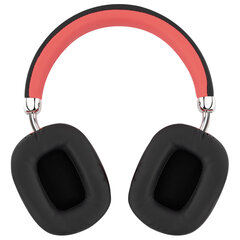 Наушники беспроводные накладные полноразмерные раздвижные мультирежимные, SONNEN HP-B12BR, Bluetooth 5.4, черный/<wbr/>коралловый, 514128