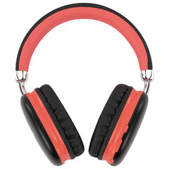 Наушники беспроводные накладные полноразмерные раздвижные мультирежимные, SONNEN HP-B12BR, Bluetooth 5.4, черный/<wbr/>коралловый, 514128