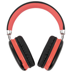 Наушники беспроводные накладные полноразмерные раздвижные мультирежимные, SONNEN HP-B12BR, Bluetooth 5.4, черный/<wbr/>коралловый, 514128