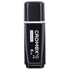 Флеш-диск 8 GB, CROMEX (КРОМЕКС) Standard USB 2.0, черный, 514157
