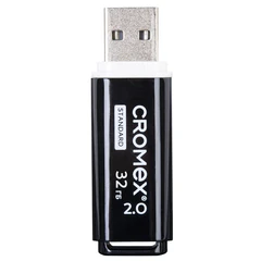 Флеш-диск 32 GB, CROMEX (КРОМЕКС) Standard USB 2.0, черный, 514159