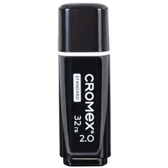 Флеш-диск 32 GB, CROMEX (КРОМЕКС) Standard USB 2.0, черный, 514159