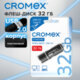 Флеш-диск 32 GB, CROMEX (КРОМЕКС) Standard USB 2.0, черный, 514159