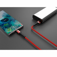Кабель S26 USB – Type-C, 1 м, 3 А, SMARTBUY, для зарядки и передачи данных, красный, 93652
