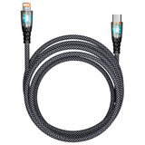 Кабель Type-C - Lightning, 1 м, 3 А, SMARTBUY, для быстрой зарядки и передачи данных, черный, PDTRANSP-BLACK