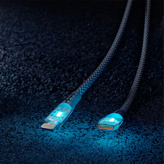 Кабель Type-C &mdash; Lightning, 1 м, 3 А, SMARTBUY, для быстрой зарядки и передачи данных, черный
