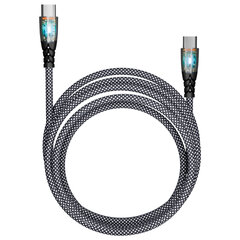 Кабель Type-C &mdash; Type-C, 1 м, 3 А, SMARTBUY, для быстрой зарядки и передачи данных, черный