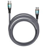 Кабель Type-C - Type-C, 1 м, 3 А, SMARTBUY, для быстрой зарядки и передачи данных, черный