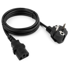 Кабель питания 1,8 м, CABLEXPERT, Schuko-C13, 3&times;0,5 мм2, 6 A, с заземлением, черный, PC-186