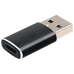 Переходник USB 3.1 AM/Type-C (F), CABLEXPERT 5 Гбит/с, QC3.0, металлический корпус, Pro, черный