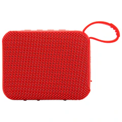 Колонка портативная влагозащищенная KAIGO (КАЙГО) BS100, 5 Вт, Bluetooth, USB, Micro SD, TWS, FM, красная, 514220