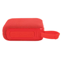 Колонка портативная влагозащищенная KAIGO (КАЙГО) BS100, 5 Вт, Bluetooth, USB, Micro SD, TWS, FM, красная, 514220