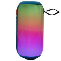 Колонка портативная влагозащищенная KAIGO (КАЙГО) BTW185, 20 Вт, Bluetooth, USB, Micro SD, AUX, RGB, TWS, FM, синяя, 514221